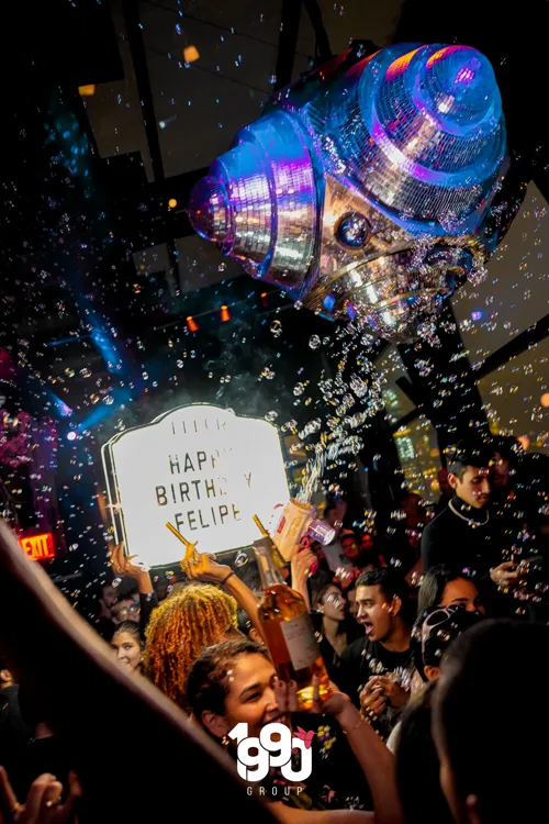 Bottle service in Suave Saturdays organized by 1990 Group.